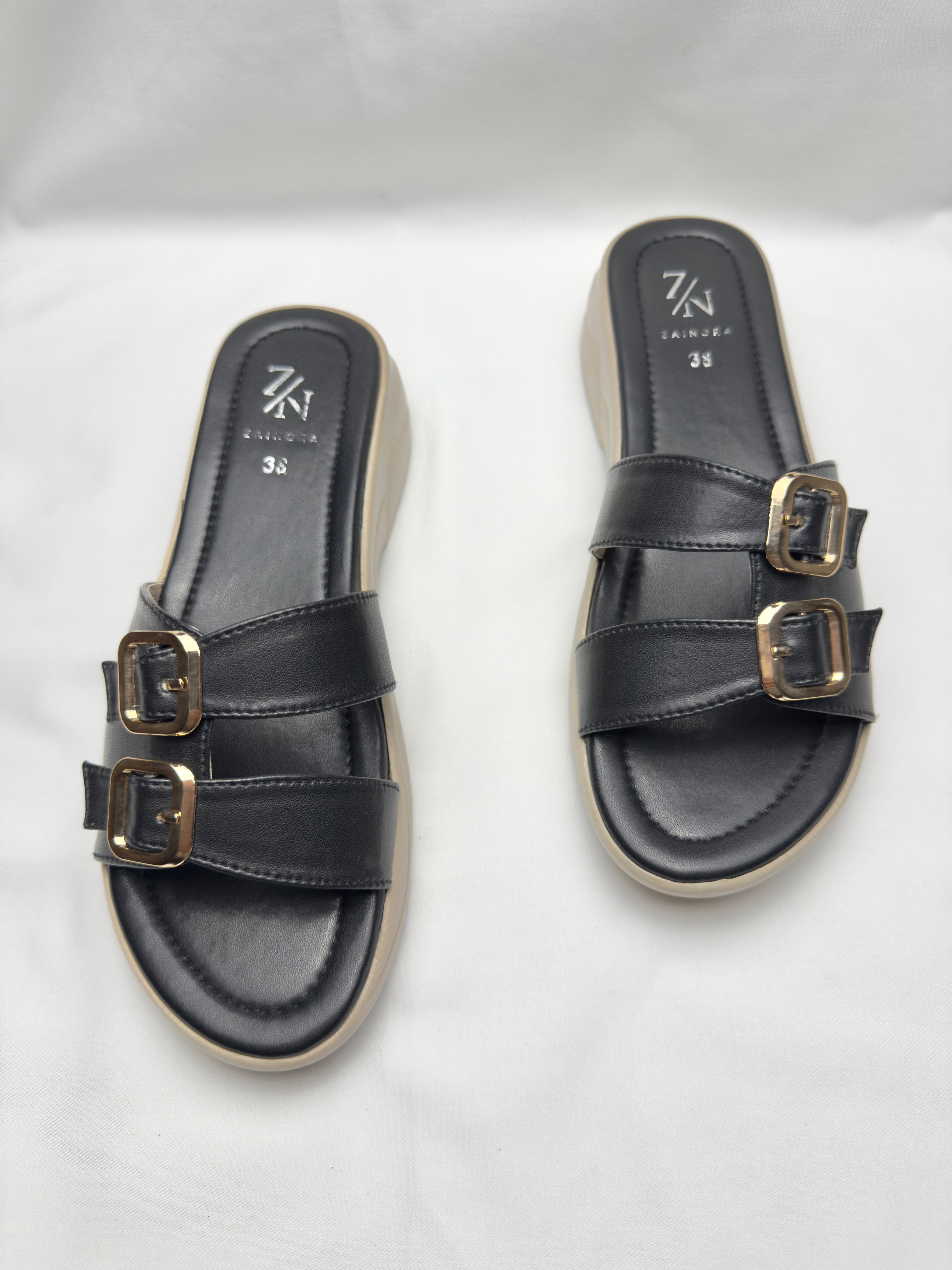 Women's Double Buckle Slip-On