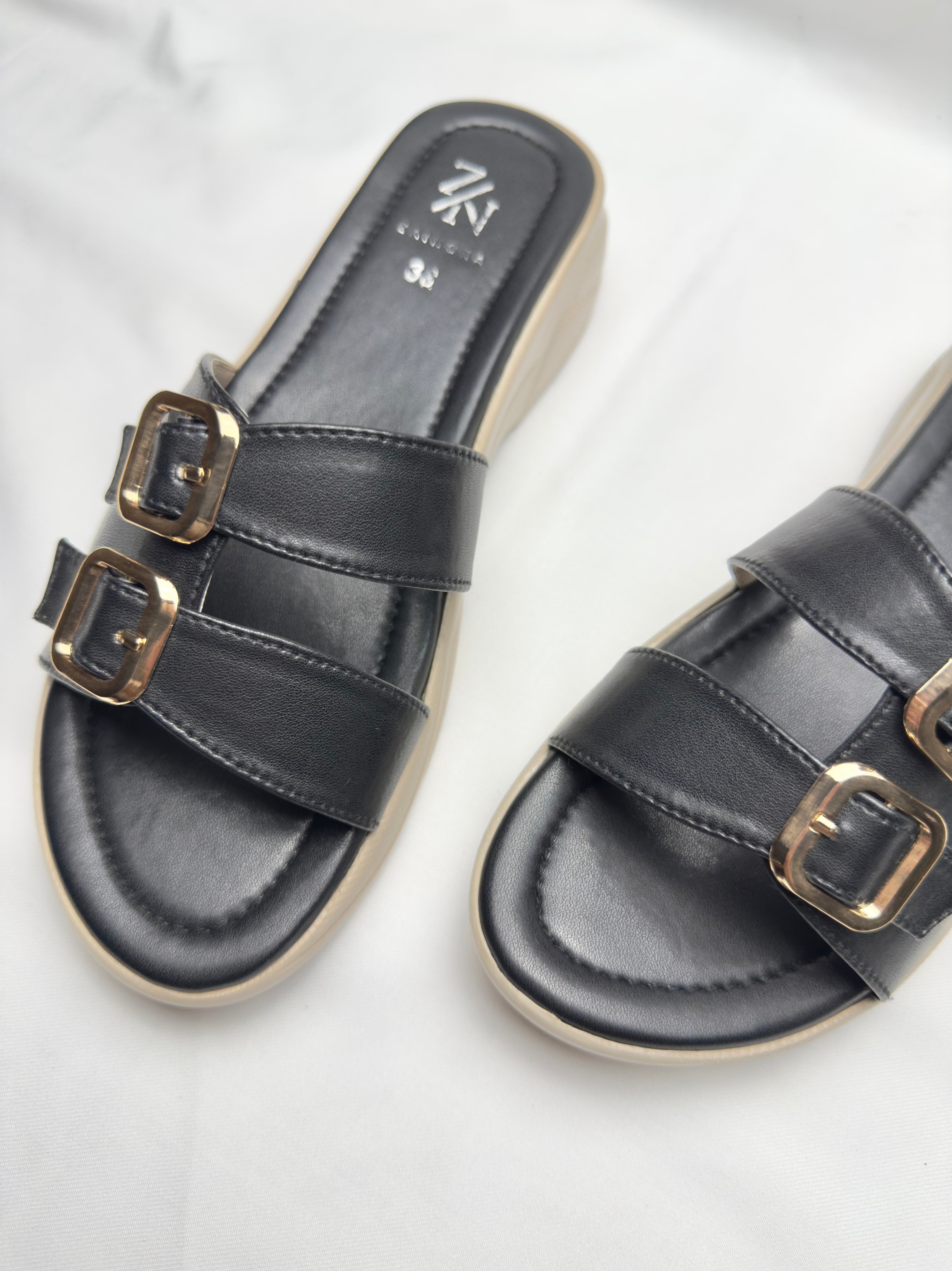 Women's Double Buckle Slip-On