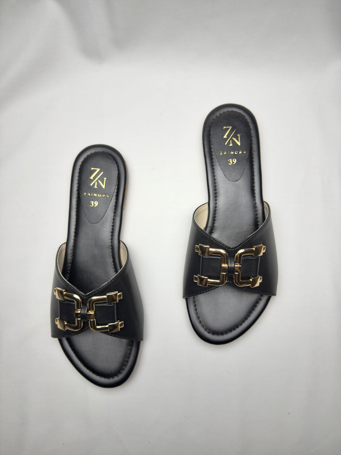 Women's Slip-On with Gold Buckle