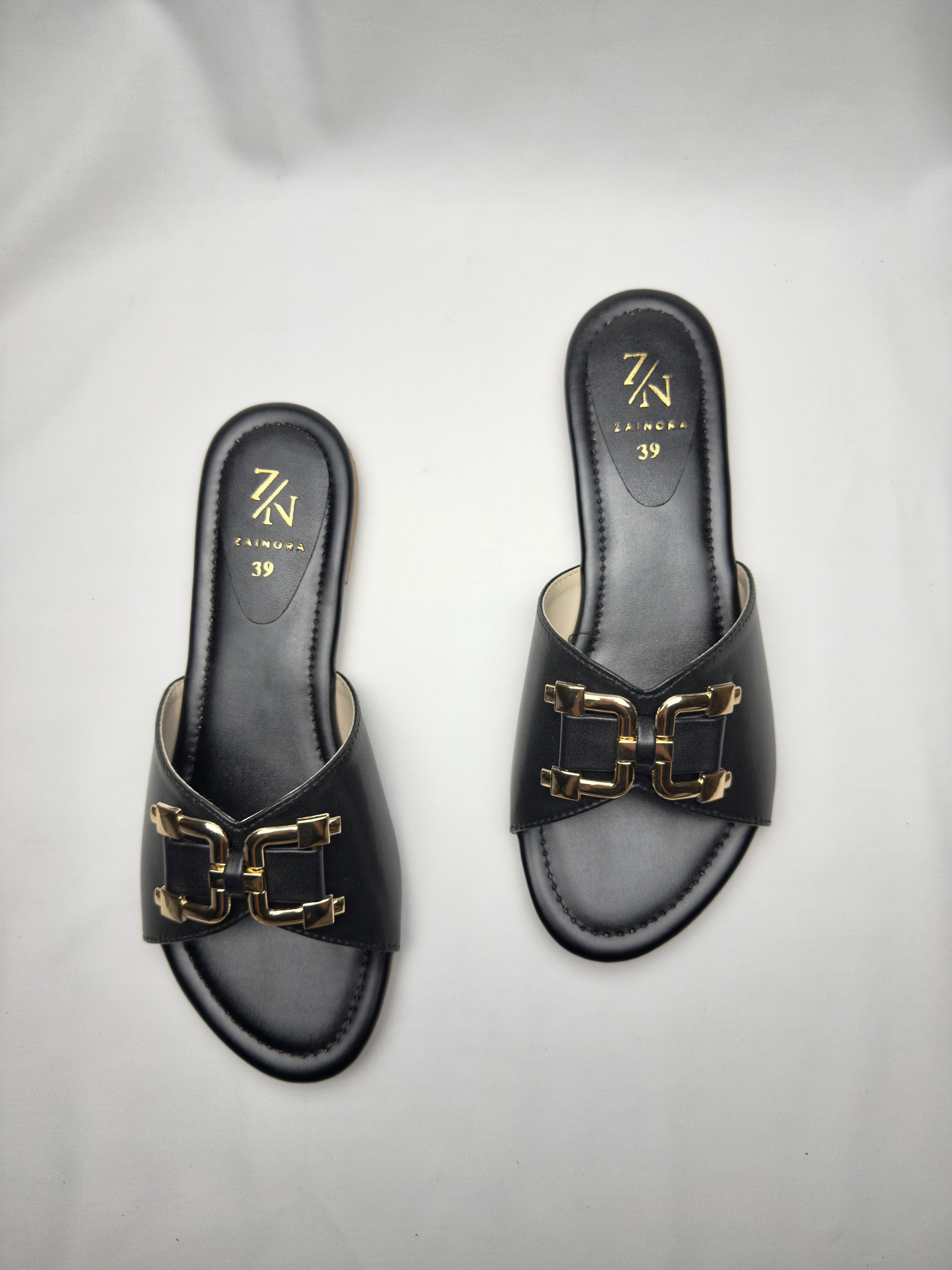Women's Slip-On with Gold Buckle