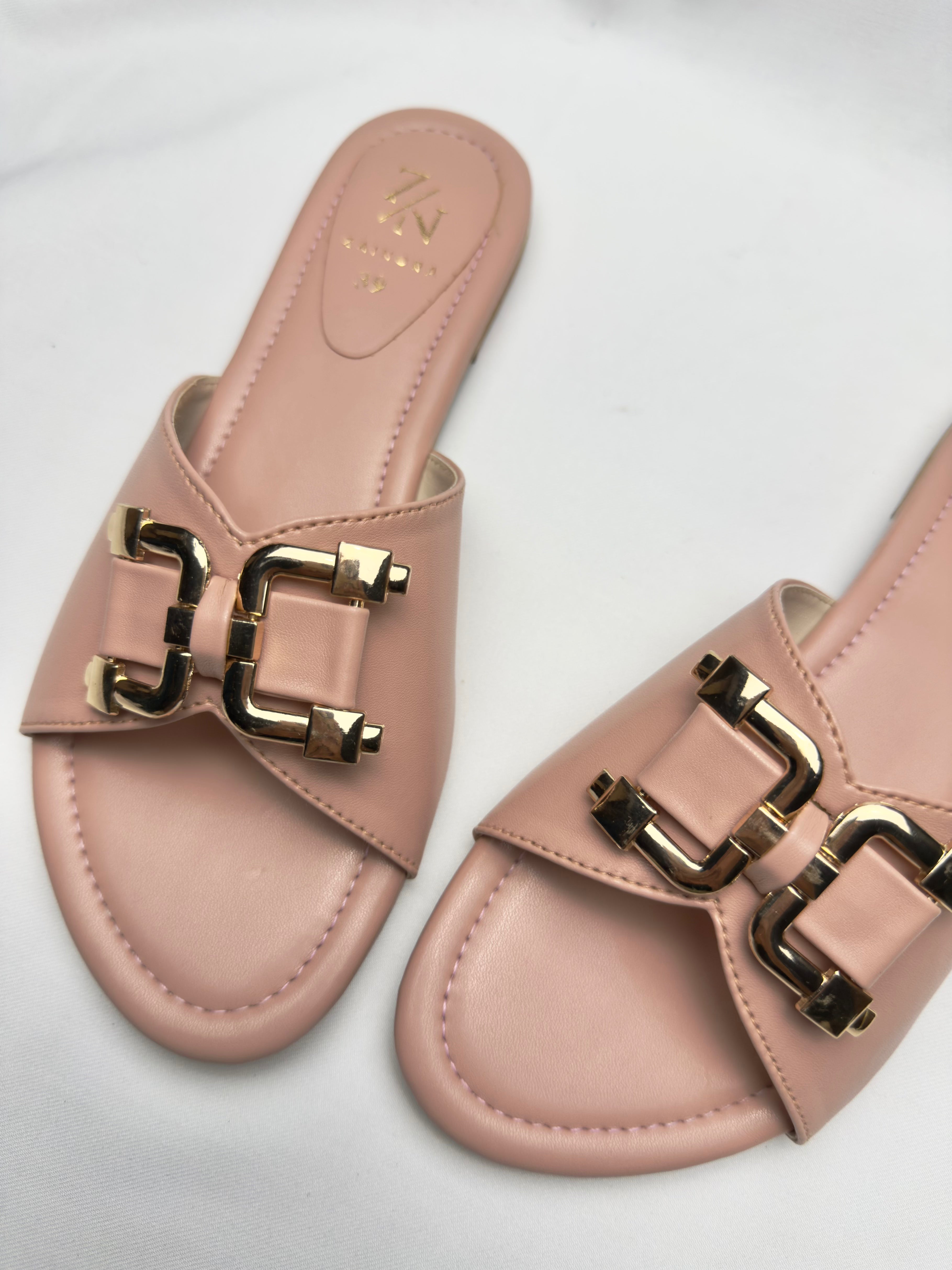 Women's Slip-On with Gold Buckle