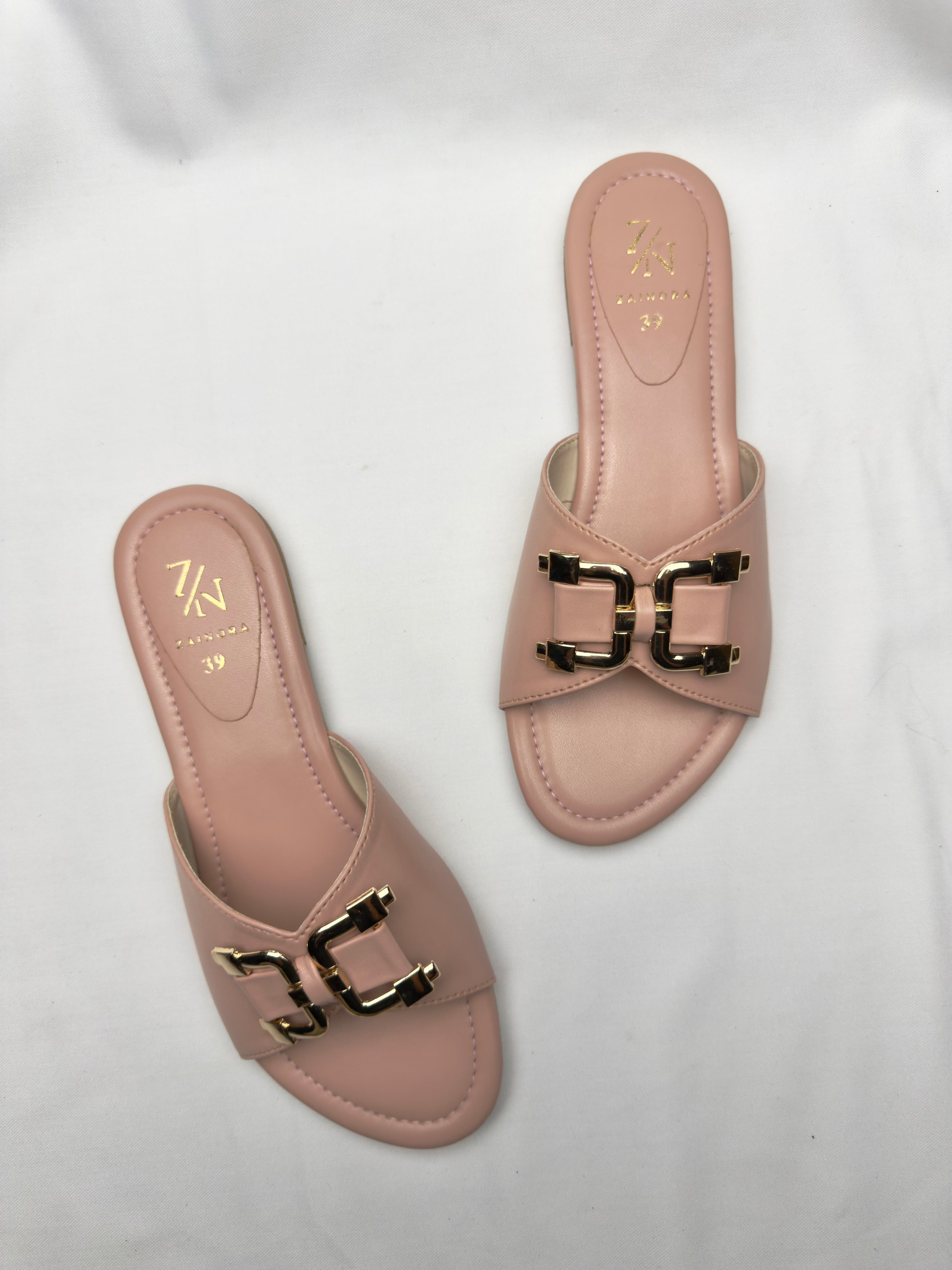 Women's Slip-On with Gold Buckle