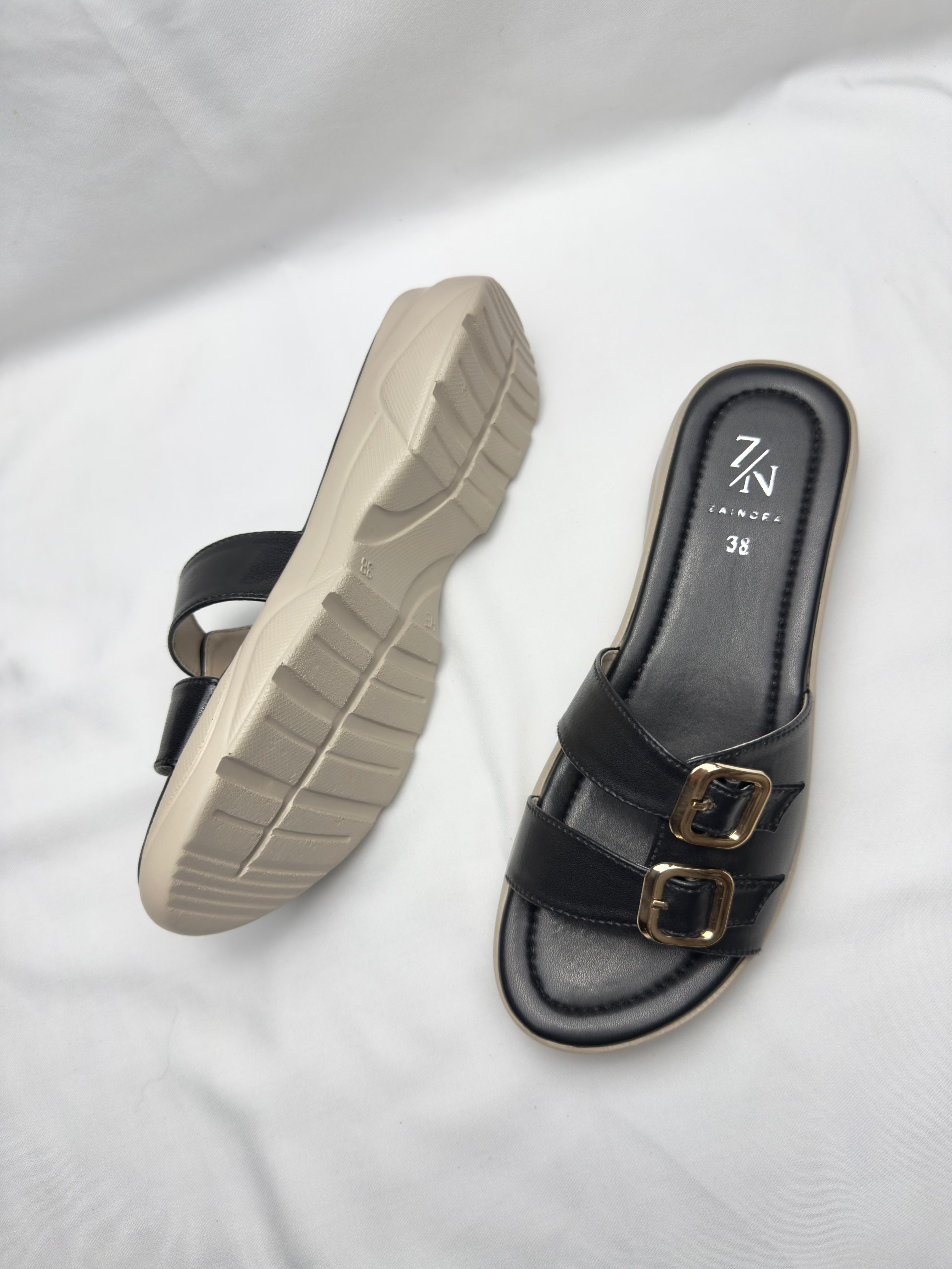 Women's Double Buckle Slip-On