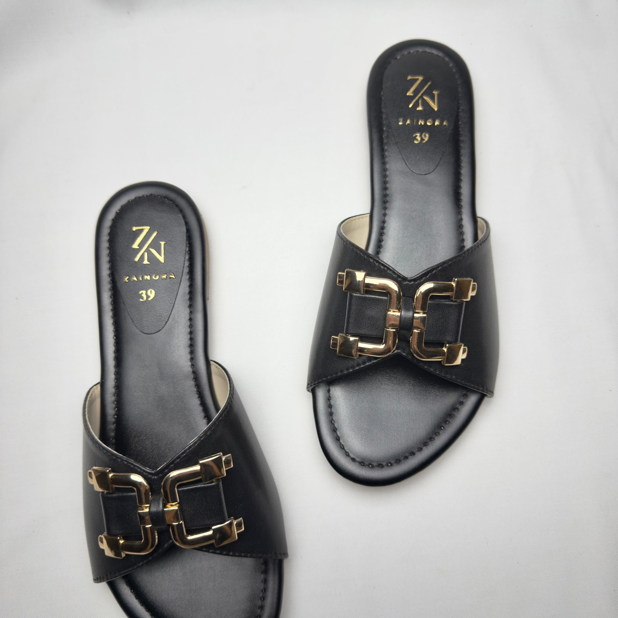Women's Slip-On with Gold Buckle